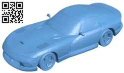 Dodge Viper GTS – car B009599 file stl free download 3D Model for CNC and 3d printer