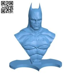 Batman bust – Superhero H000323 file stl free download 3D Model for CNC and 3d printer