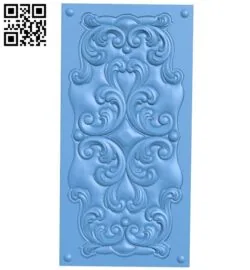 Door pattern A006613 download free stl files 3d model for CNC wood carving