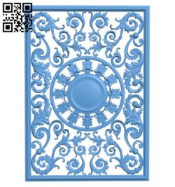 Door pattern A006615 download free stl files 3d model for CNC wood carving