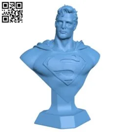 Man of Steel Bust – Superhero H000237 file stl free download 3D Model for CNC and 3d printer