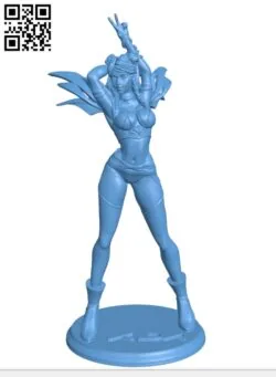 Miss KDA Kai’sa – Leagle of legends H000482 file stl free download 3D Model for CNC and 3d printer