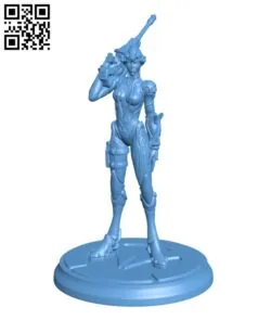 Overwatch – Widowmaker – Woman – Gunner H000390 file stl free download 3D Model for CNC and 3d printer