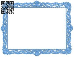 Picture frame or mirror A006574 download free stl files 3d model for CNC wood carving