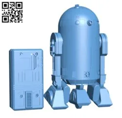 Robot R2D2 – RC toy H000313 file stl free download 3D Model for CNC and 3d printer