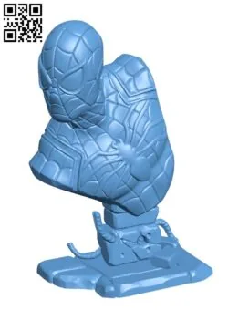 Spiderman bust – Superhero H000127 file stl free download 3D Model for CNC and 3d printer