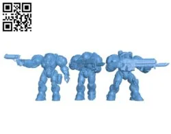 Starcraft Marines – Robot H000247 file stl free download 3D Model for CNC and 3d printer