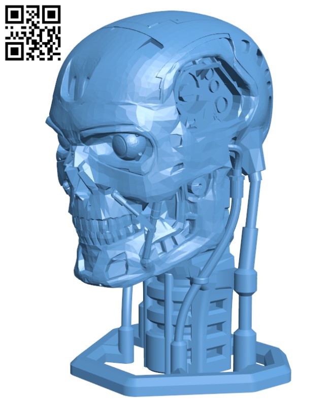 Terminator T800 Bust – Robot H000419 file stl free download 3D