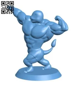 Ultra swole Charmander- Pokemon H000299 file stl free download 3D Model for CNC and 3d printer