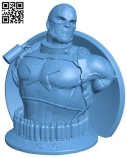 Wicked Marvel Avengers Captain America 3d Bust – Superhero H000019 file stl free download 3D Model for CNC and 3d printer