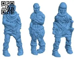 Zombies Set  H000301 file stl free download 3D Model for CNC and 3d printer