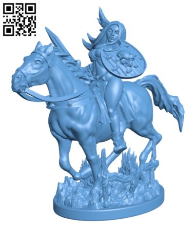 Amazon Warrior Rider H000549 file stl free download 3D Model for CNC and 3d printer