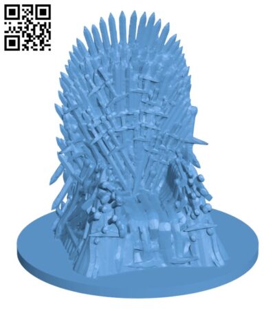 Game of Thrones - Iron Throne H000853 file stl free download 3D Model for CNC and 3d printer