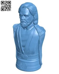 Luke Skywalker bust – The Last Jedi H000535 file stl free download 3D Model for CNC and 3d printer