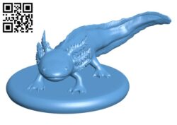 Axolotl H001920 file stl free download 3D Model for CNC and 3d printer