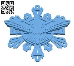 Christmas ornament – Holy Spirit H001688 file stl free download 3D Model for CNC and 3d printer