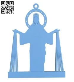 Christmas ornament – Nossa Senhora da Madianeira H001689 file stl free download 3D Model for CNC and 3d printer