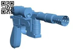 Han Solo’s Blaster – Star Wars H002295 file stl free download 3D Model for CNC and 3d printer