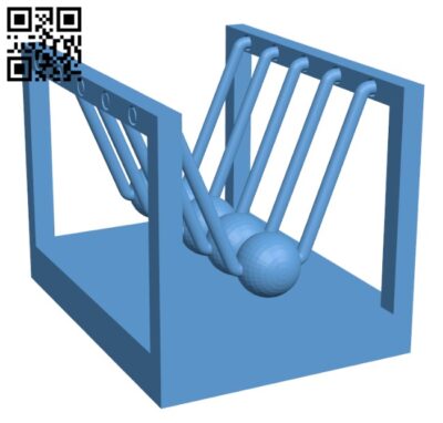 Newton's Cradle H001785 file stl free download 3D Model for CNC and 3d printer