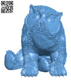 Owlbear cub H001786 file stl free download 3D Model for CNC and 3d printer