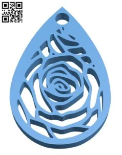 Rose earrings H001888 file stl free download 3D Model for CNC and 3d printer