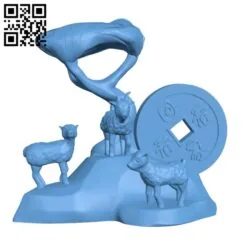 San Yang Kai Tai Ornament – Chinese New Year H001548 file stl free download 3D Model for CNC and 3d printer