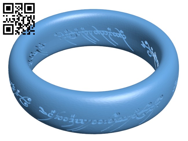 The One Ring H001610 file stl free download 3D Model for CNC and 3d printer