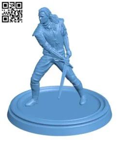 The Witcher – Henry Cavill H002075 file stl free download 3D Model for CNC and 3d printer