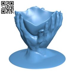 Hands hand sculpture 3D model 3D printable