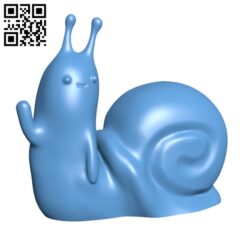 Adventure time – Waving snail H002775 file stl free download 3D Model for CNC and 3d printer