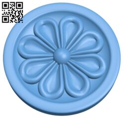 Flower pattern A006744 download free stl files 3d model for CNC wood carving