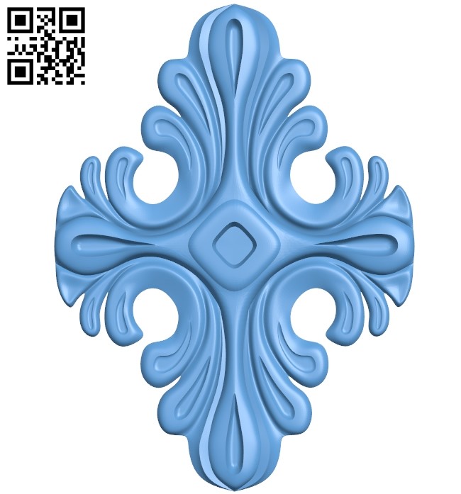 Flower pattern A006748 download free stl files 3d model for CNC wood carving