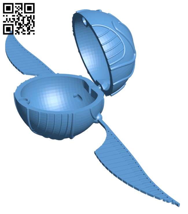 STL file Harry Potter snitch box 📦・3D printable model to