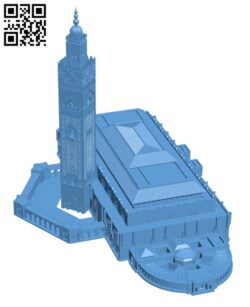 Hassan II Mosque – Casablanca, Morocco H002616 file stl free download 3D Model for CNC and 3d printer