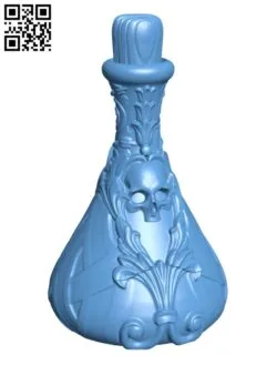 Poison – Potion H002634 file stl free download 3D Model for CNC and 3d printer