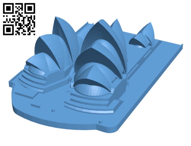 Sydney Opera House - Australia H002468 file stl free download 3D Model for CNC and 3d printer