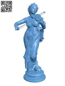 The Violinist H002400 file stl free download 3D Model for CNC and 3d printer