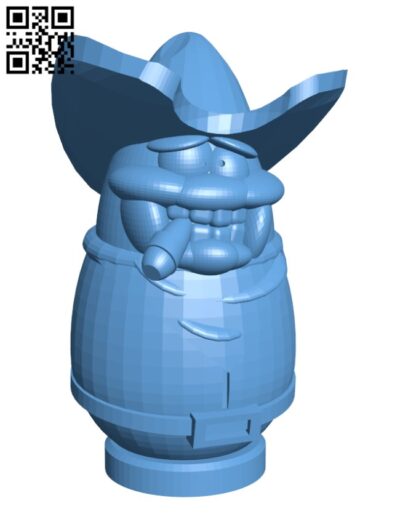 Toon Bullet - Pat Butram H003045 file stl free download 3D Model for CNC and 3d printer