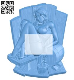 Women’s bathroom sign A006695 download free stl files 3d model for CNC wood carving