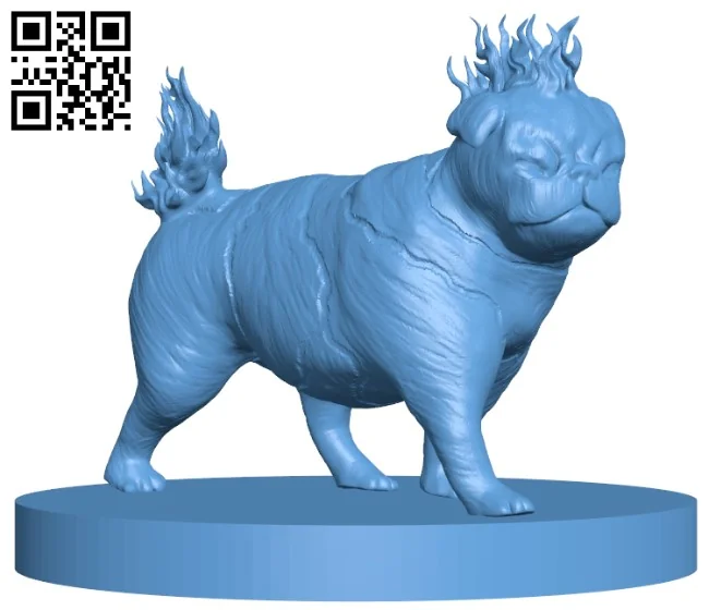 Hell Pug H004010 file stl free download 3D Model for CNC and 3d printer