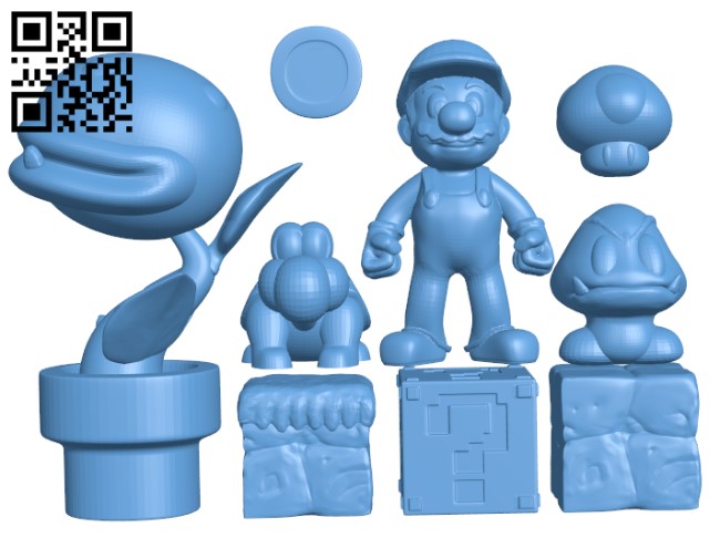 STL file 3D Paper Mario!?!? 👾・3D printer model to download・Cults