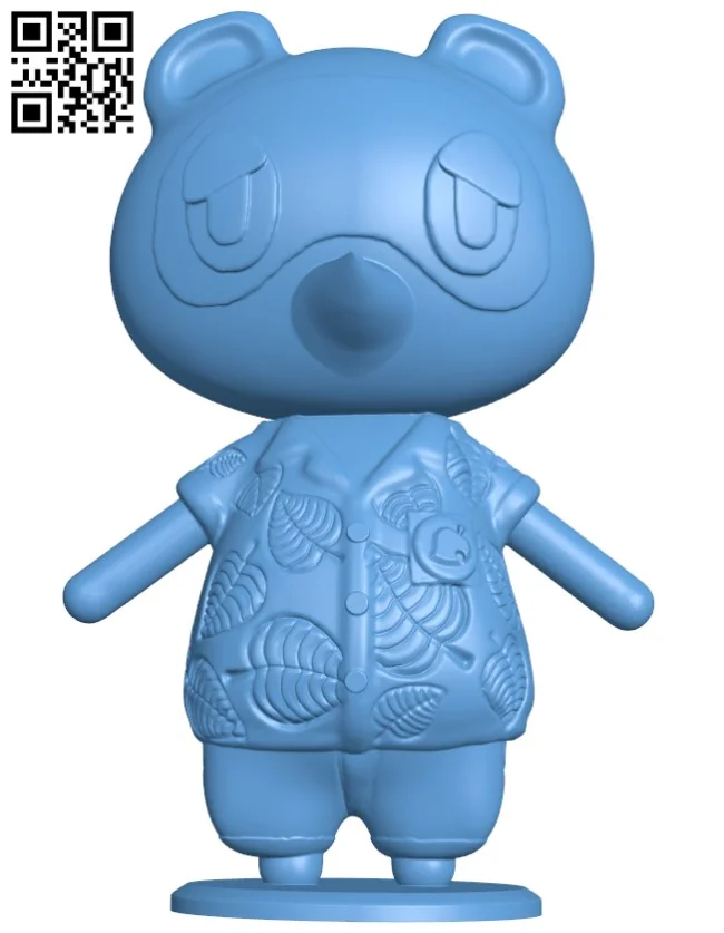 Tom Nook - Animal Crossing H003912 file stl free download 3D Model for CNC and 3d printer