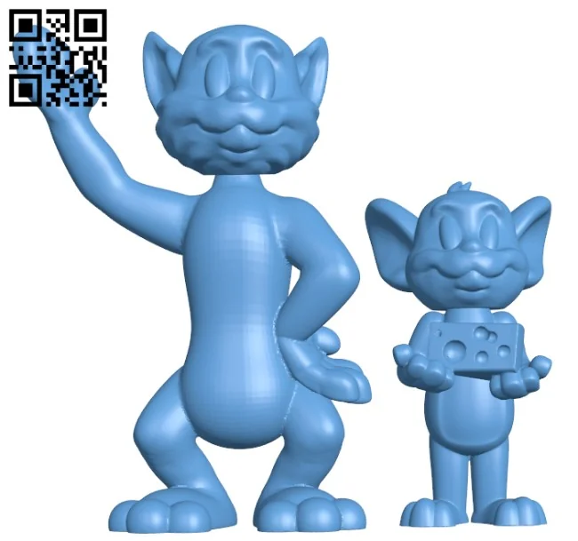 Tom and Jerry H003911 file stl free download 3D Model for CNC and 3d printer