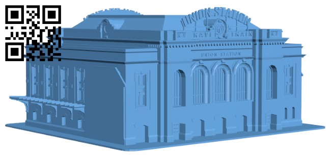 Union Station - Denver H004123 file stl free download 3D Model for CNC and 3d printer