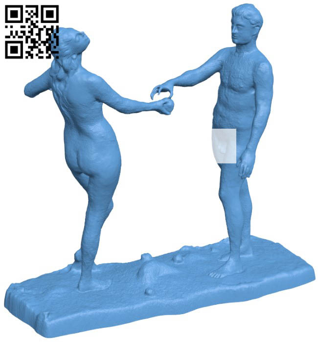 Adam and Eve H004491 file stl free download 3D Model for CNC and 3d printer