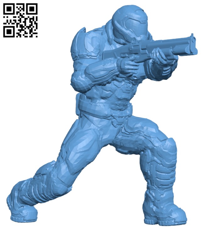 Doomguy H004259 file stl free download 3D Model for CNC and 3d printer