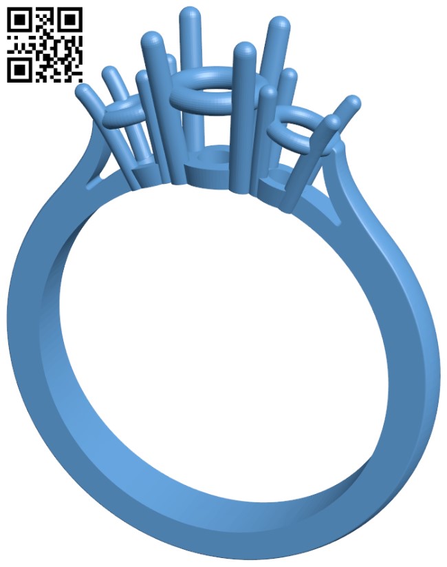 Moissanite engagement ring set in rose gold / Adonis | Eden Garden Jewelry™