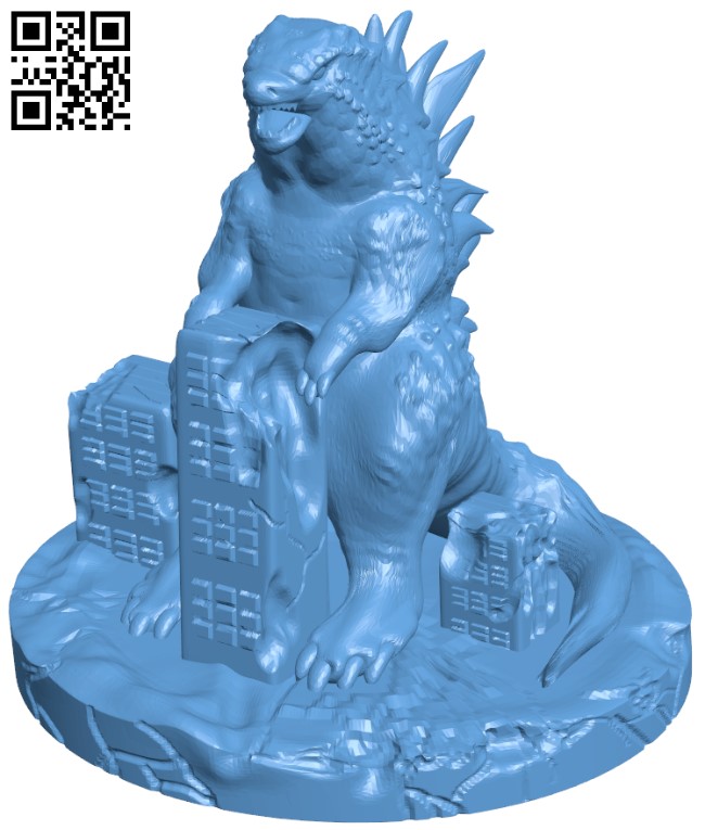 Godzilla Instant Pot Steam Diverter 3d model. Free download.