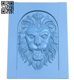 Lion head painting