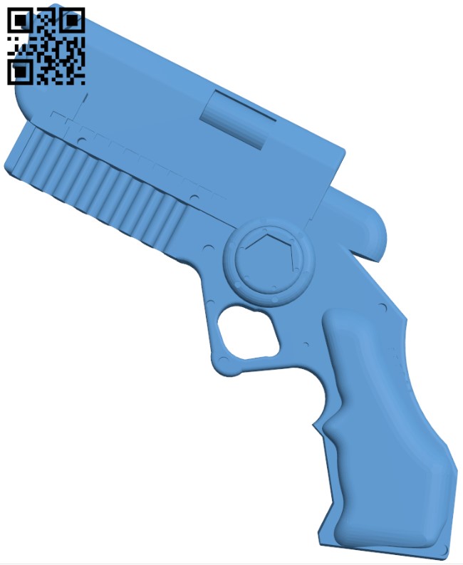 Batman Grapple Gun  3d stl model for CNC